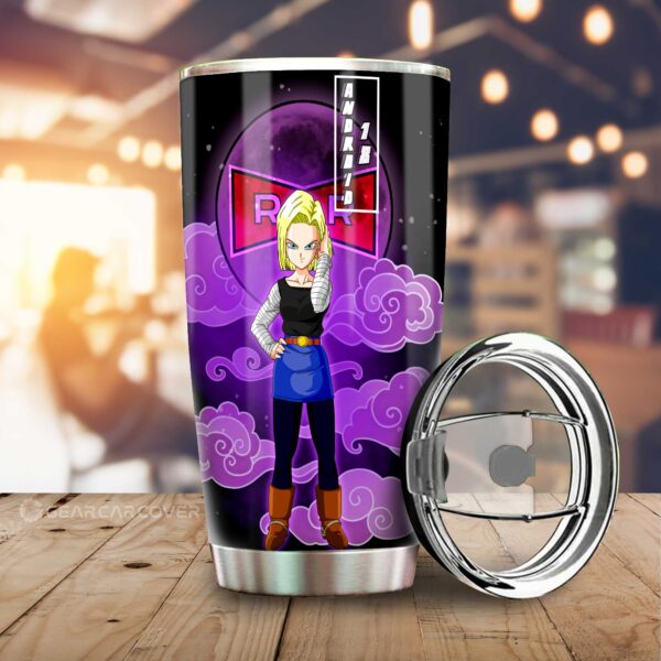 Android 18 Stainless Steel Anime Tumbler Cup Custom Dragon Ball Anime