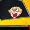 Angry Zenitsu Car Sticker Custom Demon Slayer Anime Car Accessories