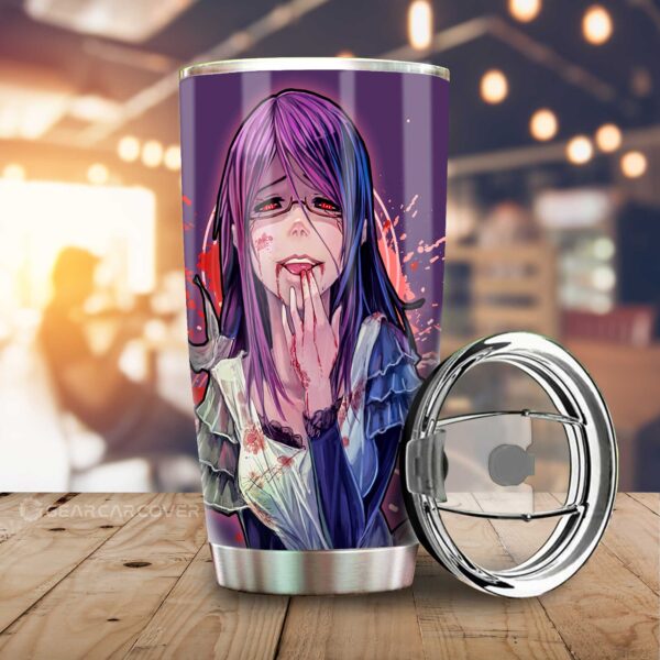 Anime Girl Rize Kamishiro Stainless Steel Anime Tumbler Cup Custom Tokyo Ghoul Anime