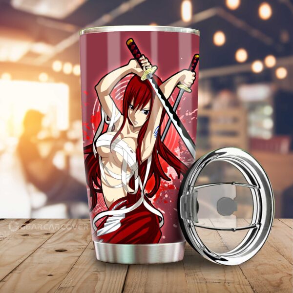 Anime Sexy Girl Erza Scarlet Stainless Steel Anime Tumbler Cup Custom Fairy Tail Anime