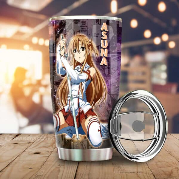 Asuna Stainless Steel Anime Tumbler Cup Custom Sword Art Online Anime Manga Galaxy Style