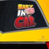 Baby In Car Goku Black Rose Car Sticker Custom Dragon Ball Anime Car Accessories