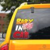 Baby In Car Goku Black Rose Car Sticker Custom Dragon Ball Anime Car Accessories