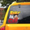 Baby In Car Goku Car Sticker Custom Dragon Ball Anime Car Accessories