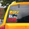 Baby In Car Goku Ultra Instinct Car Sticker Custom Dragon Ball Anime Car Accessories