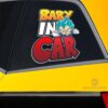 Baby In Car Vegeta Blue Car Sticker Custom Dragon Ball Anime Car Accessories