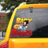 Baby On Board Android 17 Car Sticker Custom Dragon Ball Anime Car Accessories