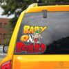 Baby On Board Broly Car Sticker Custom Dragon Ball Anime Car Accessories