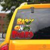 Baby On Board Cell Car Sticker Custom Dragon Ball Anime Car Accessories