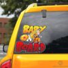 Baby On Board Goku SSJ Car Sticker Custom Dragon Ball Anime Car Accessories