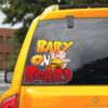 Baby On Board Krillin Car Sticker Custom Dragon Ball Anime Car Accessories