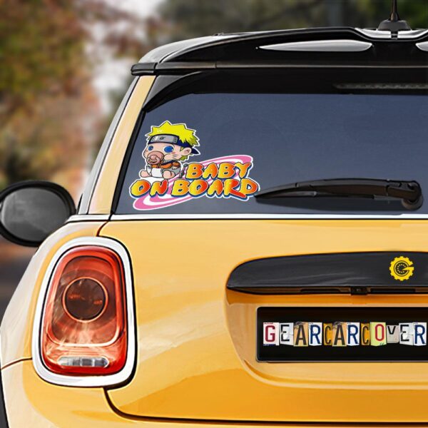 Baby On Board Uzumaki Car Sticker Custom Anime Car Accessories