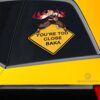 Baka Rengoku Warning Car Sticker Custom For Demon Slayer Anime Fans