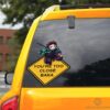 Baka Tanjiro Warning Car Sticker Custom For Demon Slayer Anime Fans