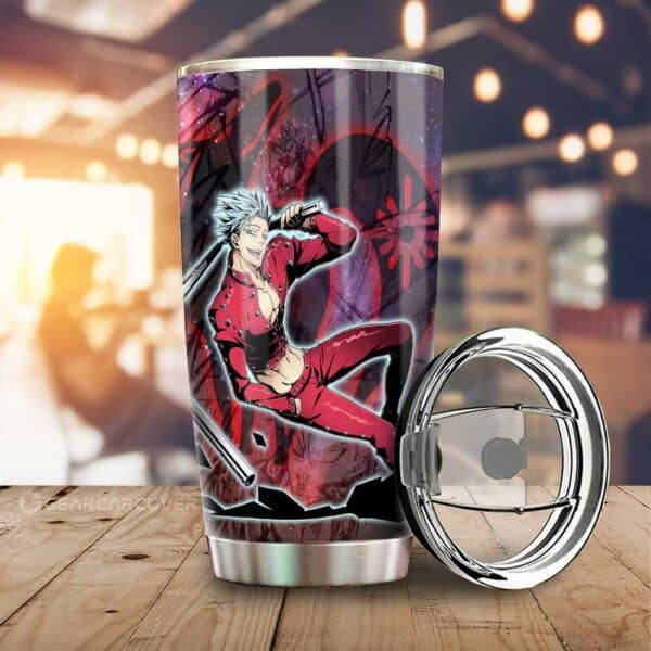 Ban Stainless Steel Anime Tumbler Cup Custom Seven Deadly Sins Anime Galaxy Manga Style