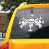 Beast Pirates Flag Car Sticker Custom One Piece Anime Car Accessories