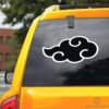 Black Akatsuki Cloud Car Sticker Custom Anime Car Accessories