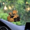 Black And Golden Cats Ornament Custom Car Accessories Halloween Gifts