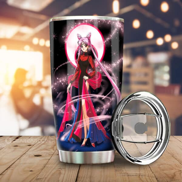 Black Lady Stainless Steel Anime Tumbler Cup Custom Sailor Moon Anime