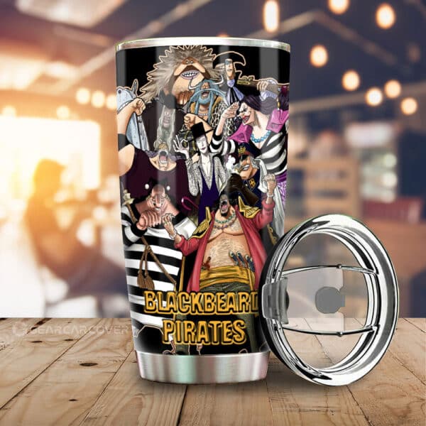 Blackbeard Pirates Stainless Steel Anime Tumbler Cup Custom One Piece Anime