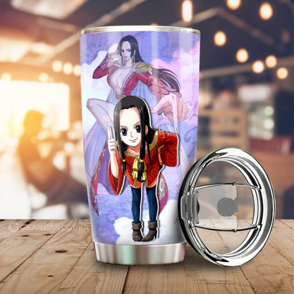 Boa Hancock Stainless Steel Anime Tumbler Cup Custom One Piece Map For Anime Fans