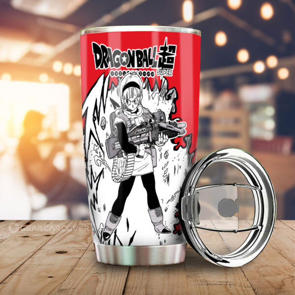 Bulma Stainless Steel Anime Tumbler Cup Custom Dragon Ball Anime Manga Style
