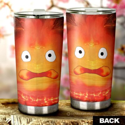 Calcifer Stainless Steel Anime Tumbler Cup Custom Howl's Moving Castle