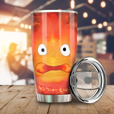 Calcifer Stainless Steel Anime Tumbler Cup Custom Howl's Moving Castle