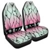 Hooktab Shinobu Kocho Demon Slayer Anime Car Seat Covers