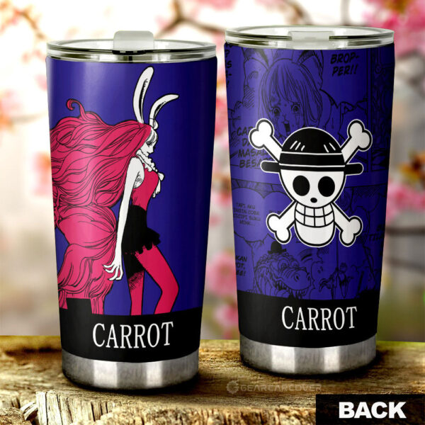 Carrot Stainless Steel Anime Tumbler Cup Custom One Piece Manga Style