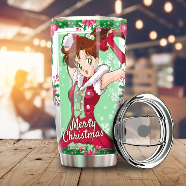 Christmas Sailor Jupiter Stainless Steel Anime Tumbler Cup Custom Anime Sailor Moon