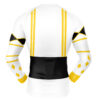 Hooktab White Ranger Ninjetti Mighty Morphin Power Rangers Long Sleeve Rash Guard Compression Cosplay Anime Gym Shirt