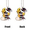 Cute Padoru Deidara Ornament Custom Akatsuki Member Anime Car Interior Accessories Christmas