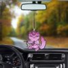 Cute Pink Cheshire Cat Ornament Custom Car Interior Accessories