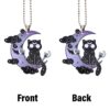 Dark Cat Luna Ornament Custom Car Accessories Halloween