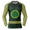 Hooktab Earthbender Avatar Long Sleeve Rash Guard Compression Shirt Cosplay Anime Gym Shirt