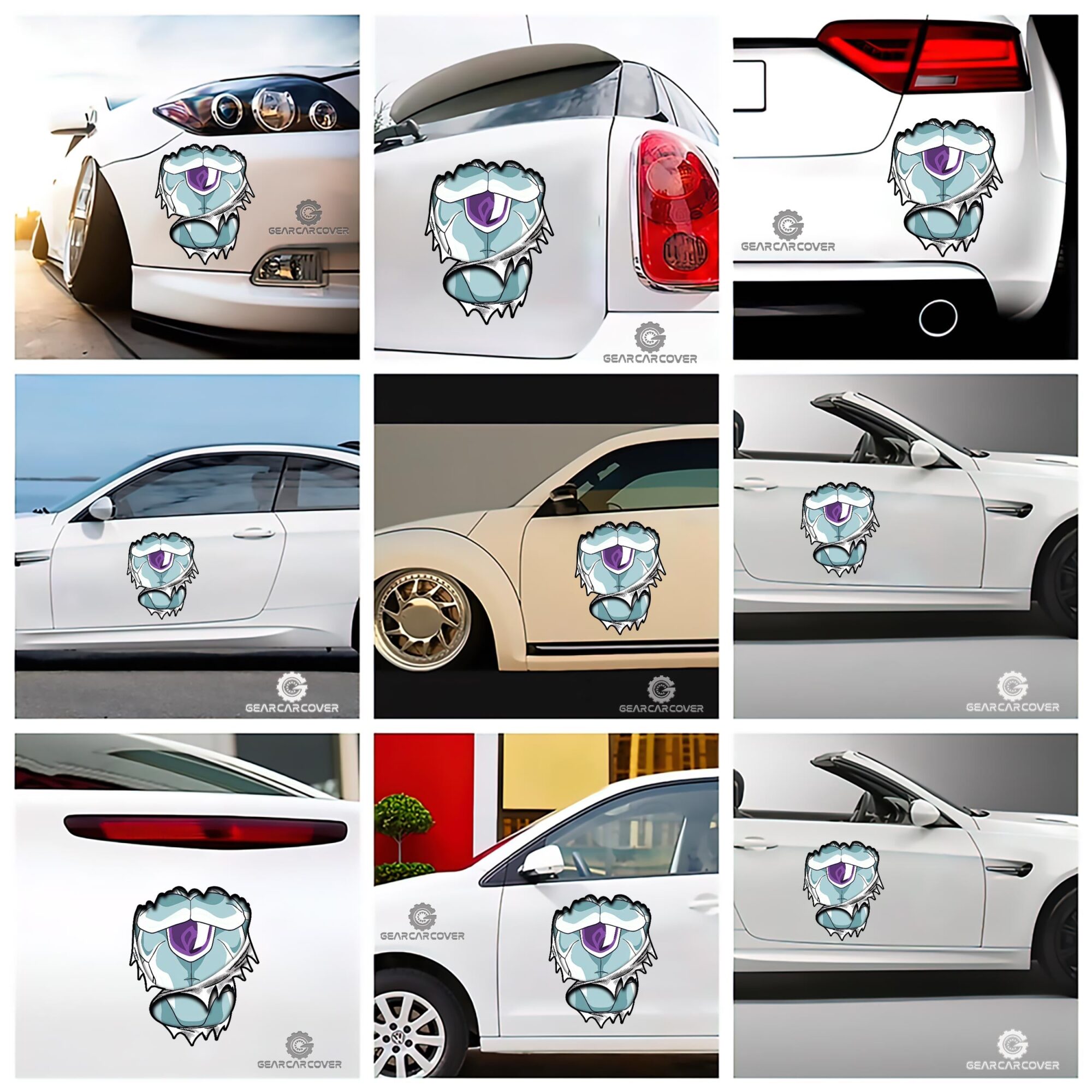 Frieza Uniform Car Sticker Custom Dragon Ball Anime