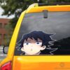 Funny Giyuu Face Car Sticker Custom Demon Slayer Anime Car Accessories