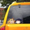 Funny Rengoku And Giyuu Car Sticker Custom Demon Slayer Anime Car Accessories