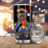 Garchomp Stainless Steel Anime Tumbler Cup Custom Tie Dye Style Anime