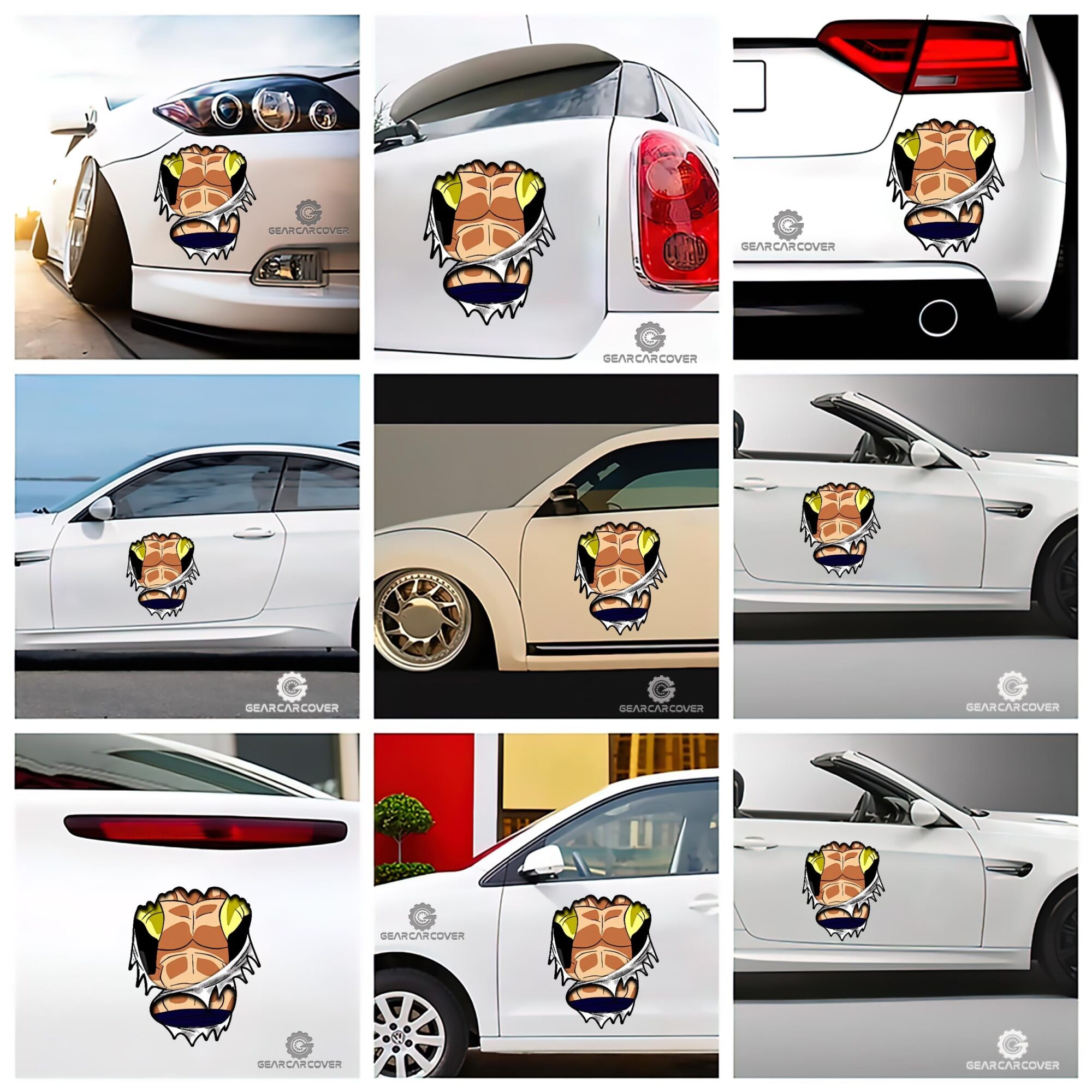 Gogeta Uniform Car Sticker Custom Dragon Ball Anime