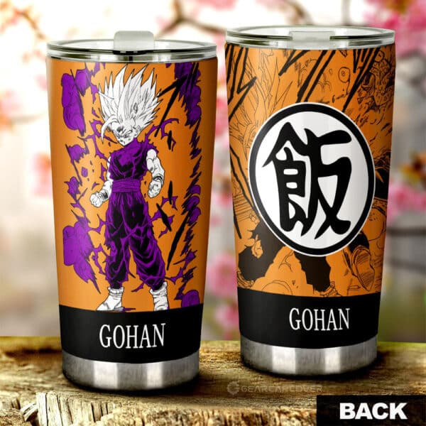 Gohan Stainless Steel Anime Tumbler Cup Custom Dragon Ball Anime Manga Color Style