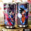 Goku And Chichi Stainless Steel Anime Tumbler Cup Custom Dragon Ball Anime Galaxy Style