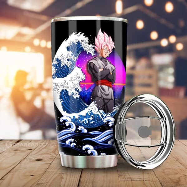 Goku Black Rose Stainless Steel Anime Tumbler Cup Custom Dragon Ball