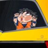 Goku Hitting Glass Car Sticker Custom Dragon Ball Anime Car Accessories For Anime Fans