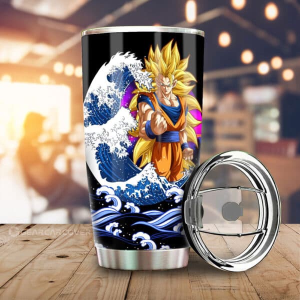 Goku SSJ Stainless Steel Anime Tumbler Cup Custom Dragon Ball