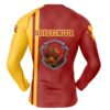 Hooktab Gryffindor Harry Potter Long Sleeve Rash Guard Compression Shirt Cosplay Anime Gym Shirt