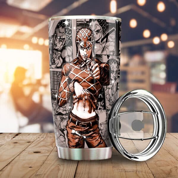 Guido Mista Stainless Steel Anime Tumbler Cup Custom