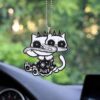 Halloween Ghost Cats Ornament Custom Car Interior Accessories