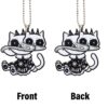 Halloween Ghost Cats Ornament Custom Car Interior Accessories